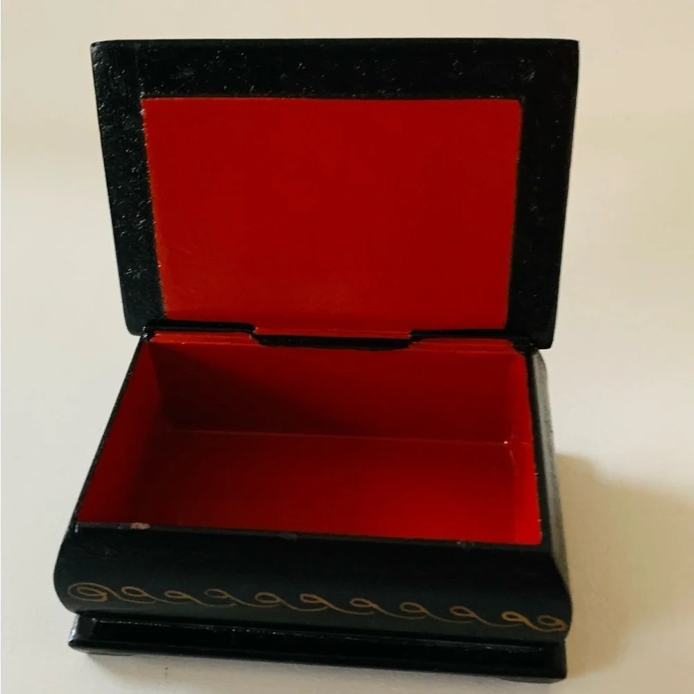 Wooden hand painted box